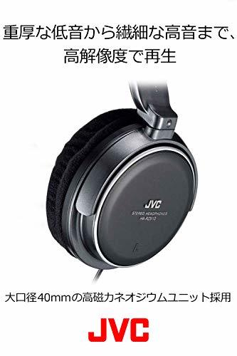 JVC HA-RZ510 有線 密閉型ステレオヘッドホン ブラック 室内用(テレビ・ゲーム向け) 1.2m+延長2.3mコード付き_画像4