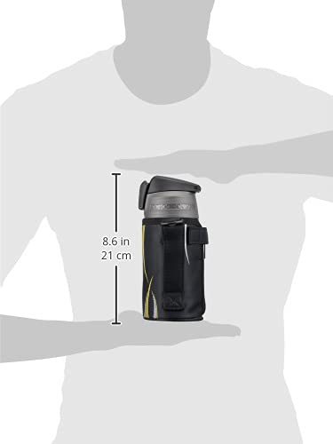 和平フレイズ 水筒 直飲み ボトル 0.6L ブラック 片手でワンプッシュ 携帯しやすいポーチ付 冷たい飲み物専用 フォルテック RH-1556_画像5