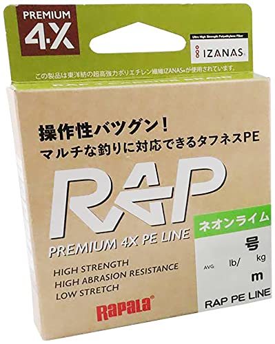 ラパラ(Rapala) ラップライン PE 150m 0.6号 ネオンライム RAP150PE06NL_画像1