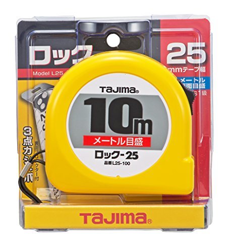 タジマ(Tajima) コンベックス ロック-25 10m 25mm幅 メートル目盛 L25100BL_画像2
