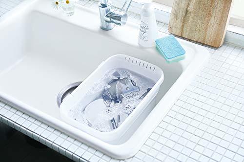 イセトウ 折りたたみ洗い桶 キッチンソフトタブ 6.6L ホワイト I-590_画像7