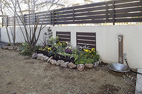 taka show flower . fence aluminium garden fence Brown width 58cm fence aluminium flower . material eyes . comb HGK-FE01BR