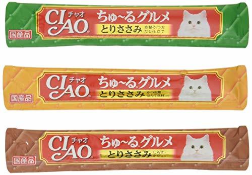  Ciao (CIAO) кошка для закуска ..~. гурман .. куриная грудка морепродукты варьете 14 грамм (x 120)