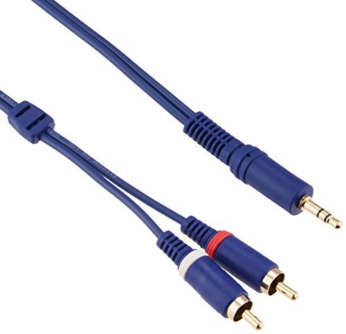  Elecom audio cable 3.5Ф stereo Mini plug - pin plug ×2( sound L:R) 1m [f last ration free package (FFP)