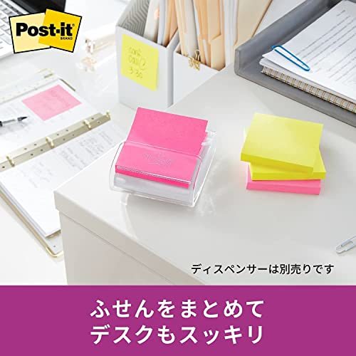 ポストイット 強粘着 付箋 ポップアップ ノート 詰替用 マルチカラー 4色 5冊パック 654-5SSPOP-APSの画像3