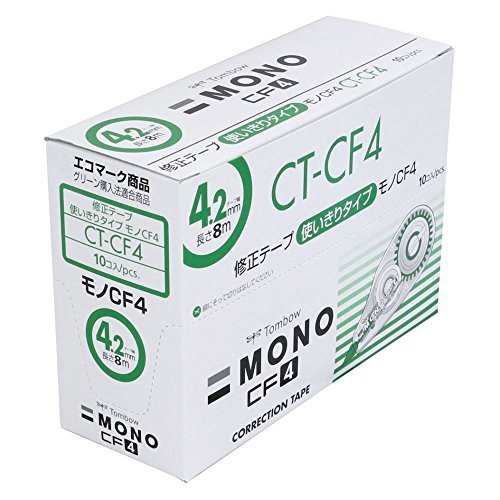 トンボ鉛筆 修正テープ MONO モノCF 4.2mm 10個 CT-CF4-10P_画像4