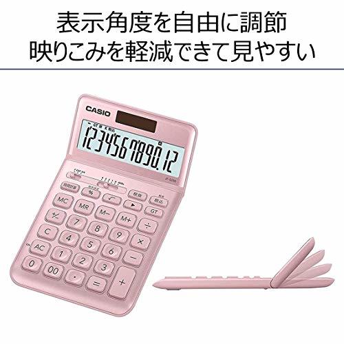 カシオ スタイリッシュ電卓 ライトピンク 12桁 ジャストタイプ JF-S200-PK-N_画像4