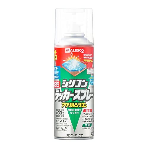 カンペハピオ 塗料 油性 つやあり・つやけし(ラッカー系) とうめい 420ML 日本製 油性シリコンラッカー 00587644002420_画像1