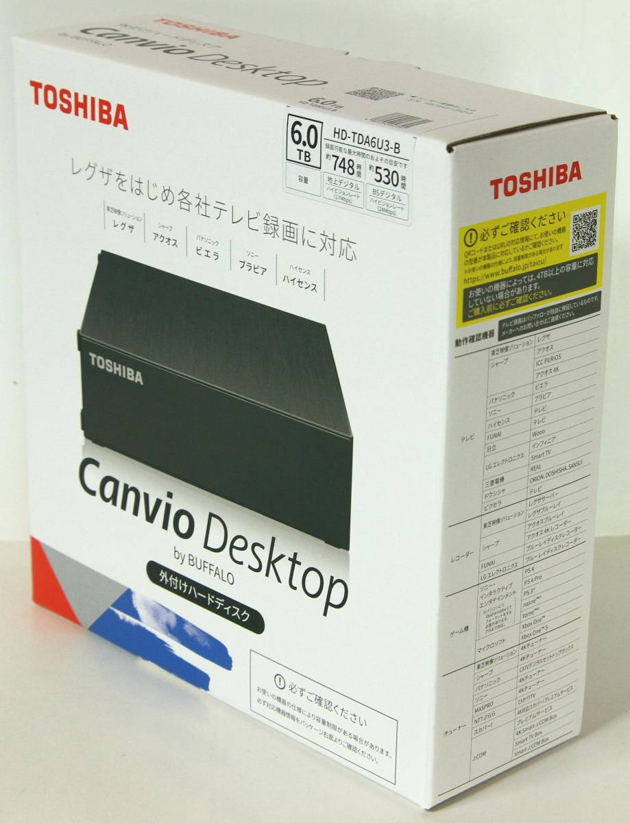 ◎新品未開封 TOSHIBA(BUFFALO) HD-TDA6U3-B 6TB_画像2