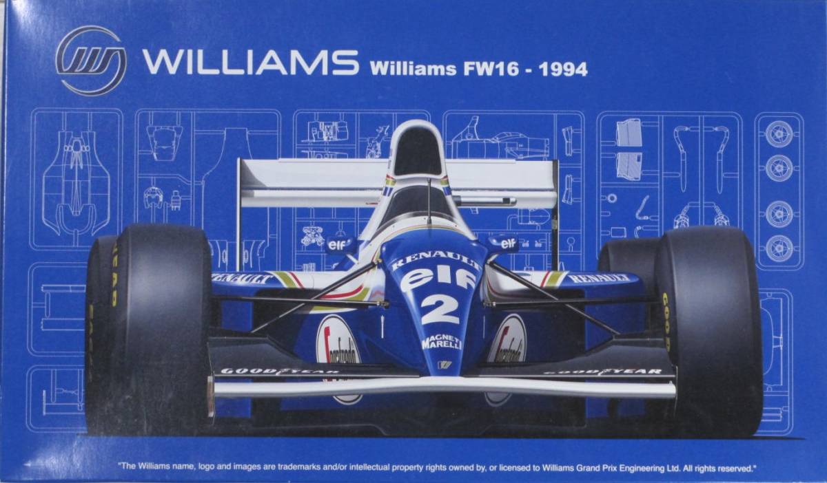 ジャンク ★ FUJIMI / フジミ　1/20　WILLIAMS FW16 1994　G 部品（ クリヤーパーツ ）★ ウィリアムズ FW16 ルノー　GP24_箱は付属しません