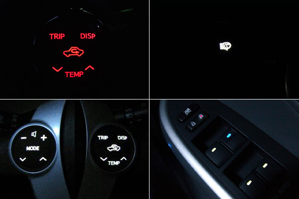 現物加工 トヨタ純正 各種スイッチ ユニット LED打ち換え致します！_画像3
