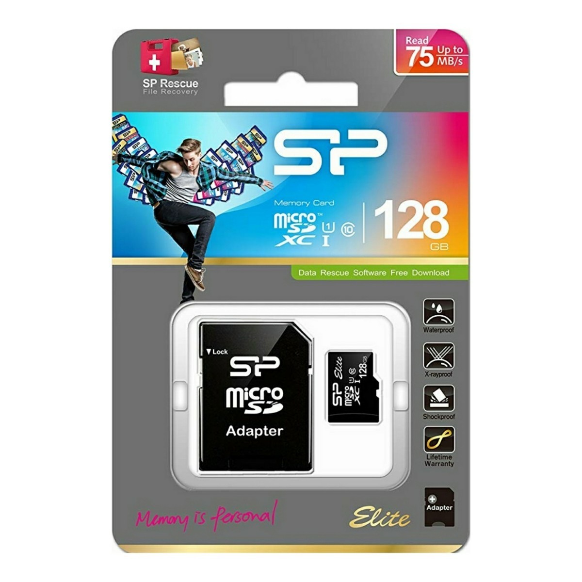 microSDXC128GBメモリーカード（Silicon Power）SP128GBSTXBU1V10SP 【1円スタート出品・新品・送料無料】_画像1