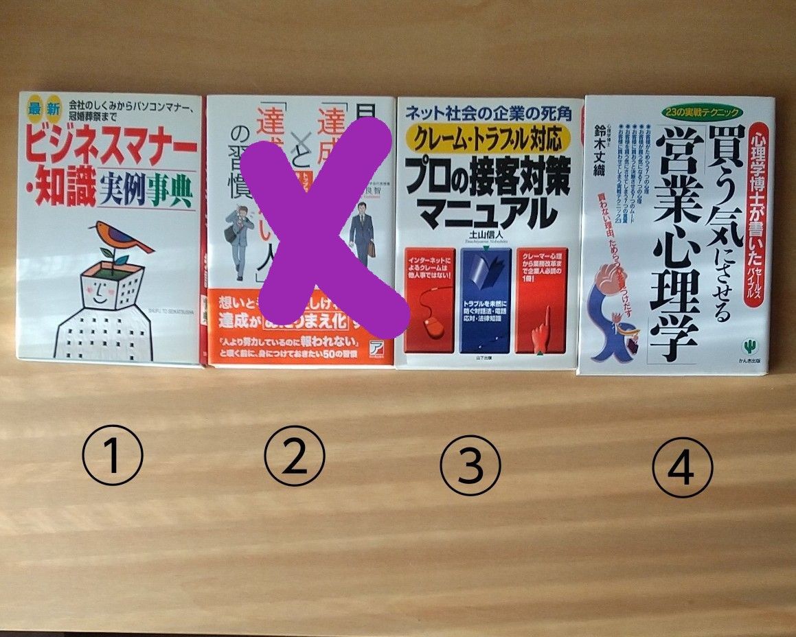 【本 /バラ売り】仕事の技術/仕事のマナー/自己啓発/スキルアップ /一般教養 /常識 １冊300円 ２冊500円