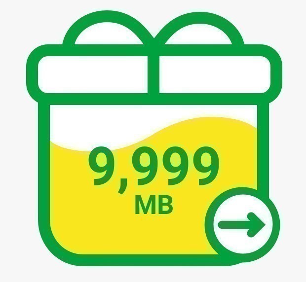 mineo パケットギフトコード 10GB（9999MB）_画像1