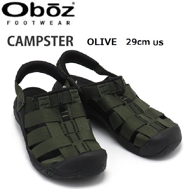 OBOZ オボズ CAMPSTER キャンプスター OLIVE 29cm サンダル_画像1