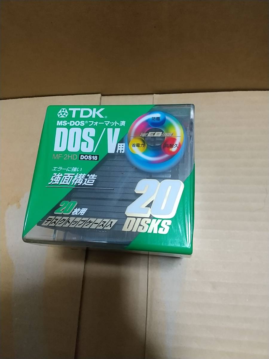 TDK MS-DOS format settled DOS/V for MF-2HD 20 sheets for 