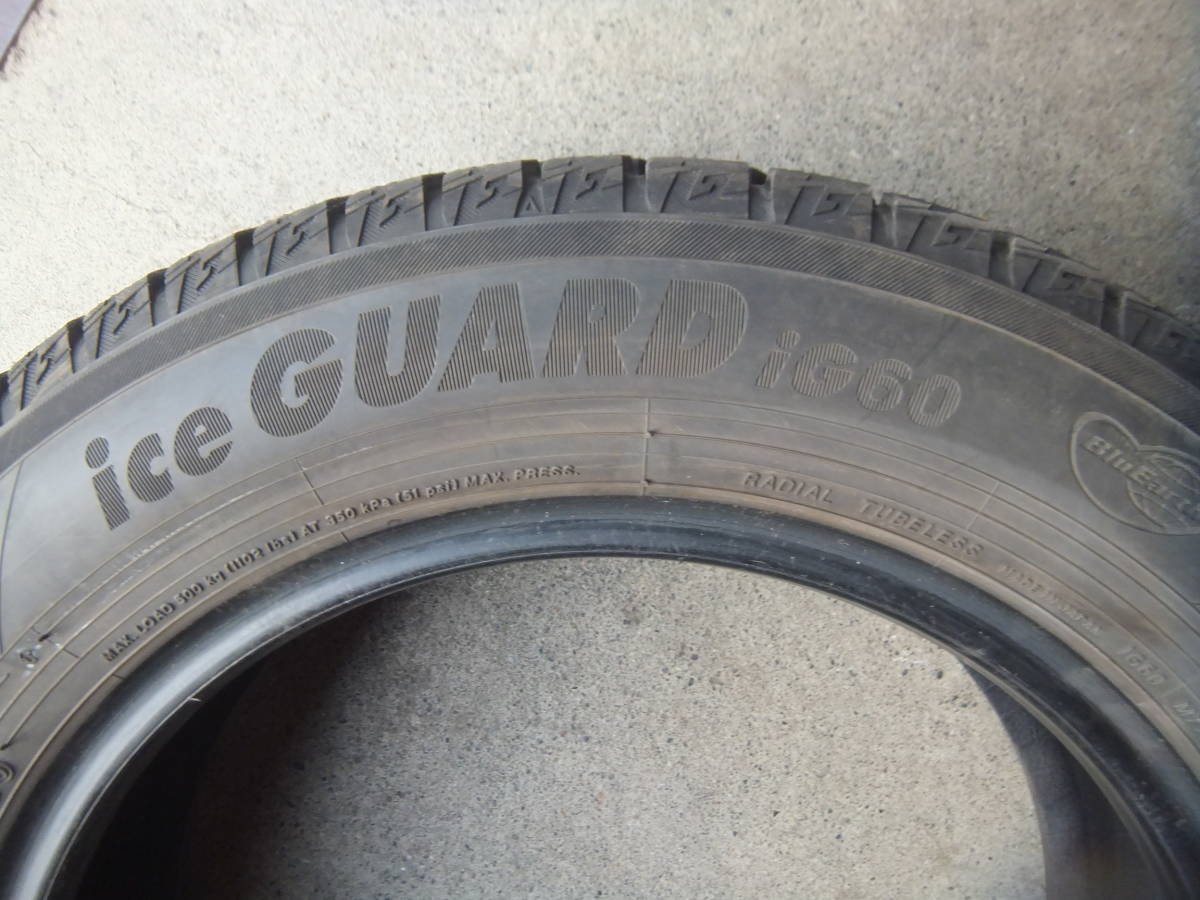 【2020年製☆7.9～7.5ミリ】175/65R15 ヨコハマ iceGUARD iG60☆4本セット 31201 検)スペイド フィット アクア アクシオ インサイト ポルテ_画像7