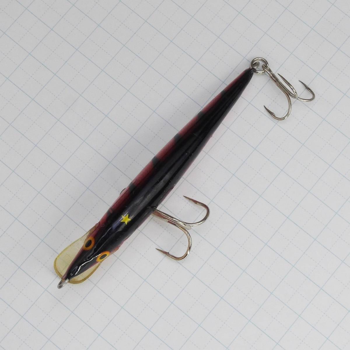 sダイワ バルサミノー II フローティング 90 レッドタイガー BALSA MINNOW Floating Old Daiwa_画像3