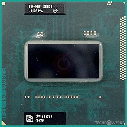 Intel Core i7-2860QM SR02X 4C 2.5GHz 8MB 45W Socket G2 PGA988B_画像1