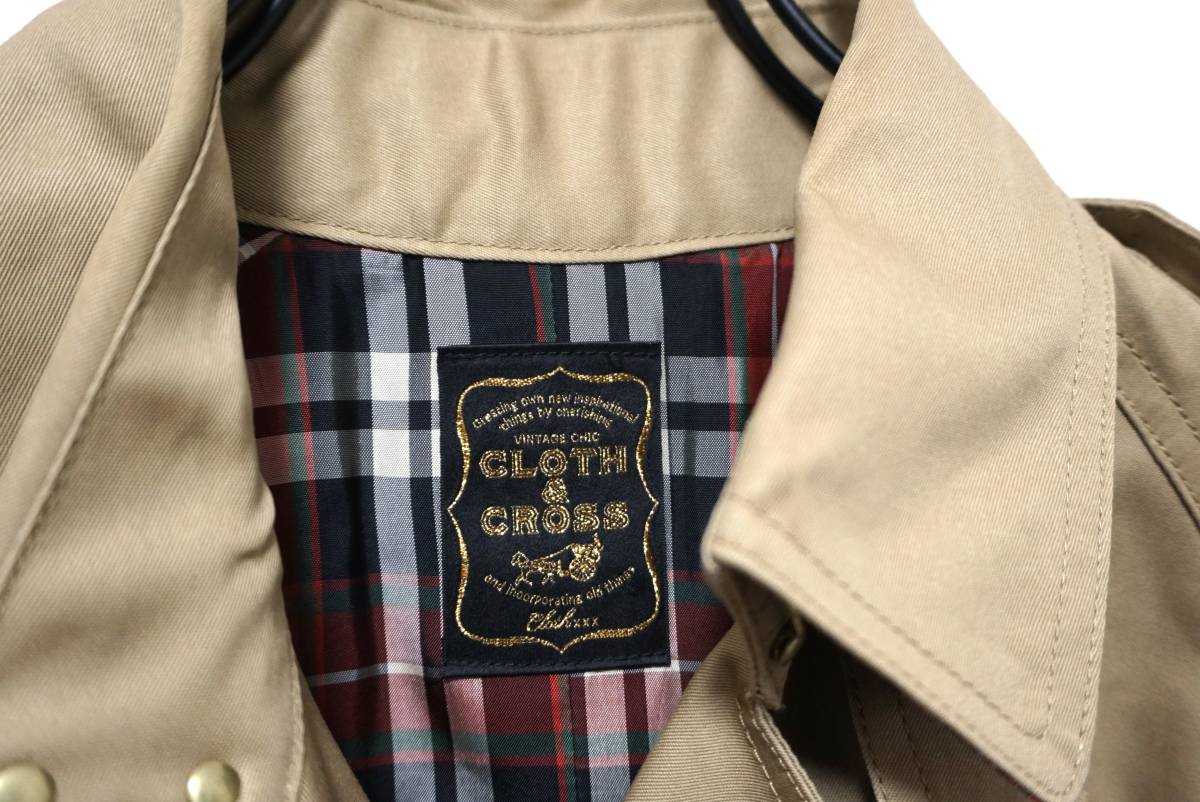 CLOTH&CROSS 撥水素材が嬉しい トレンチコート 日本製_画像3