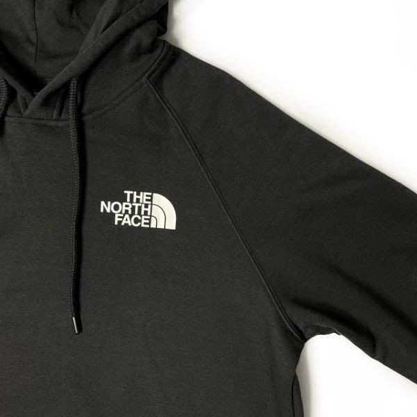 1円～!売切!【正規新品】THE NORTH FACE◆W NOV GRAPHIC HOODIE パーカー US限定 バックプリント 裏起毛 アウトドア 保温性(L)黒 181130-30_画像5