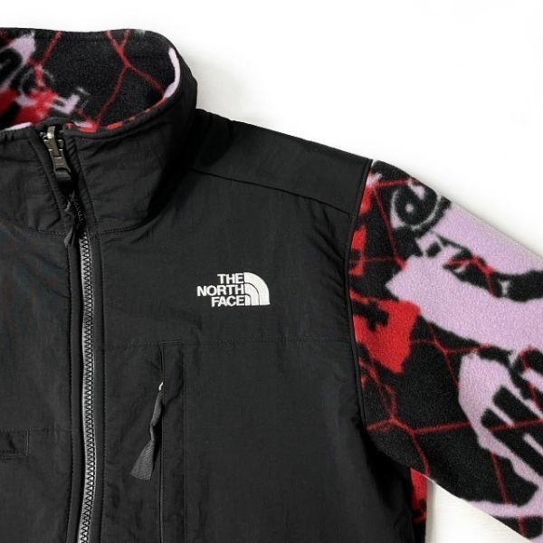 1円～!売切!【正規新品】THE NORTH FACE◆PRINTED DENALI JACKET フリース デナリ フルジップ US 厚手上質 撥水(L)紫 総柄 181024-95_画像4