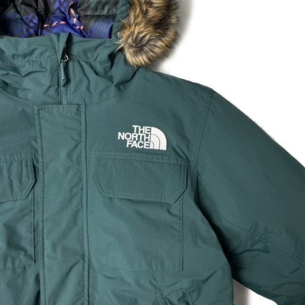 残① 1円～!売切!【正規新品】THE NORTH FACE MCMURDO BOMBER JACKET マクマード ダウンジャケット US限定 裏チェック(3XL)緑190122-175_画像4