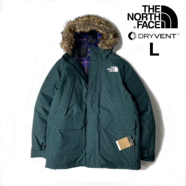 残① 1円～!売切!【正規新品】THE NORTH FACE MCMURDO PARKA ダウンジャケット マクマード パーカー US限定 裏チェック(L)緑 190122-200-c_画像1