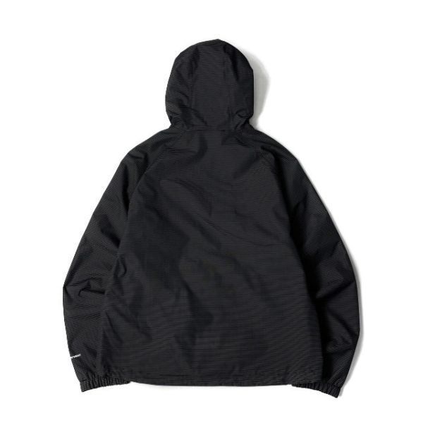 1円～!売切!【正規新品】THE NORTH FACE◆NOVELTY TNF RAIN HOODIE マウンテンパーカー US限定 2023最新 撥水(M)黒 ボーダー柄 180915-65_画像8