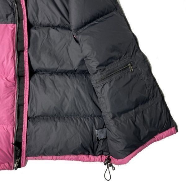 1円～!売切!【正規新品】THE NORTH FACE 1996 RETRO NUPTSE VEST ダウンベスト ヌプシ US限定 RDS認証 700(XXL)ピンク 黒 190122-110-C_画像6