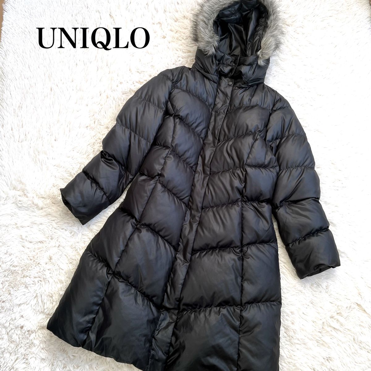 UNIQLO ユニクロ ダウンコート ダウンジャケット ファー XL 大きい