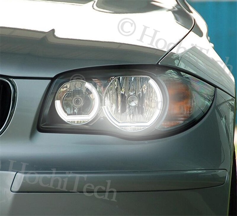 LED BMW E92 E90 E60 F30 F31 E82 F10 F11 X5 X6 E53 E70 E65ライトハロー3D DTM LCIスタイルアクリル_画像8