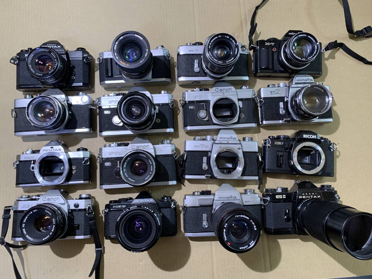 Canon AE-1/AV-1/PENTAX MX/KM/MINOLTA/RICOH/カメラ レンズ 大量 