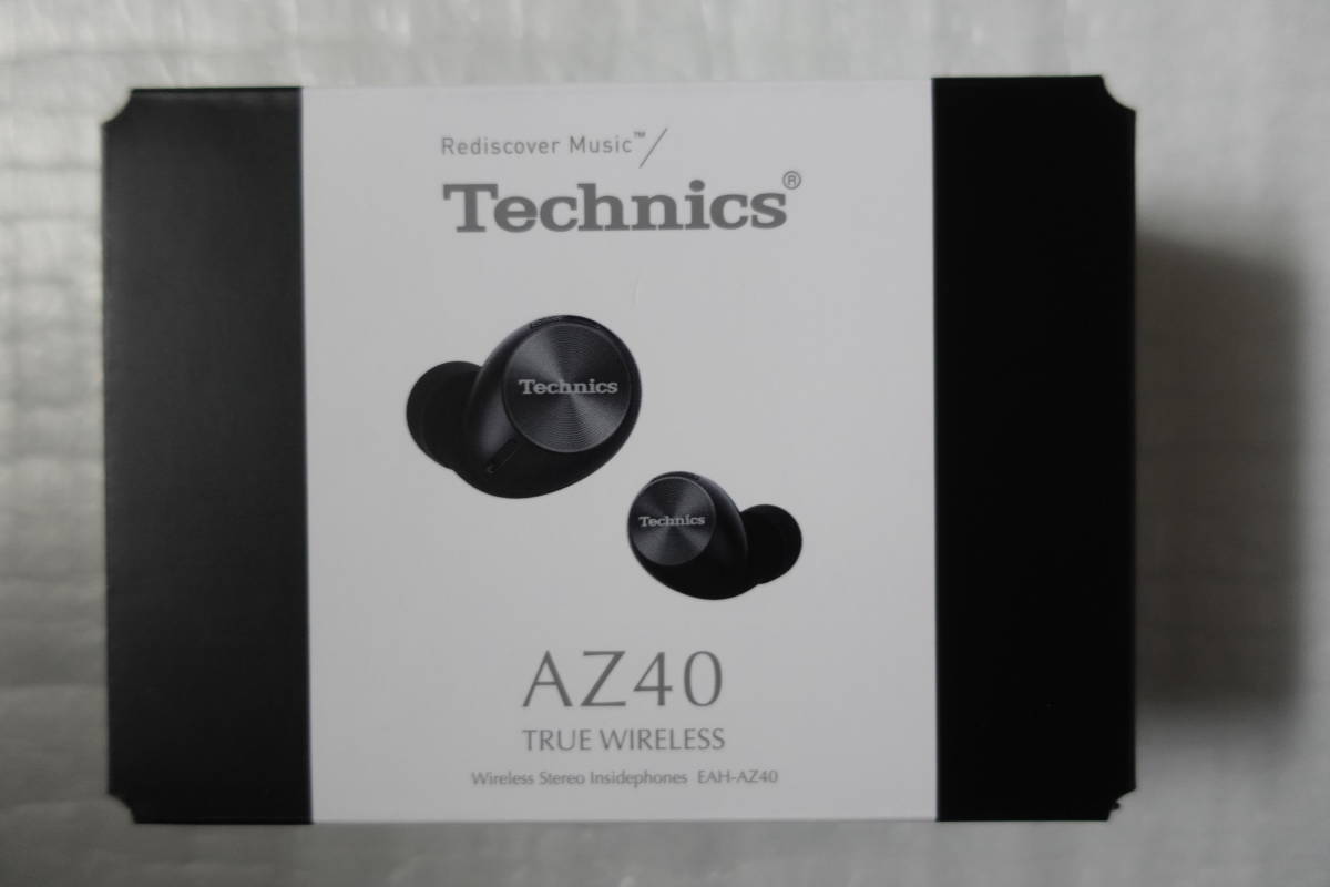テクニクス Technics 完全ワイヤレスイヤホン Bluetooth対応 ブラック [EAH-AZ40-K] 未開封 新品/即決6980円_画像2
