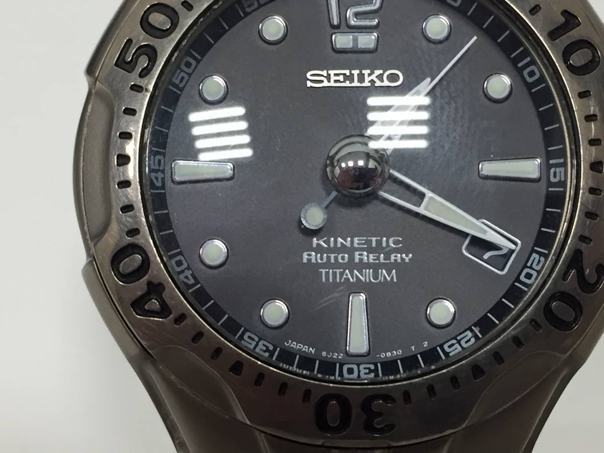  原文:【6915】SEIKO/セイコー　KINETIC/キネティック　Auto Relay/オートリレー　5J22-0B80　稼動品