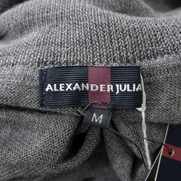 新品 アレキサンダージュリアン BIELLA YARN メリノ タートルネック ニット M 灰 【I41900】 秋冬 メンズ ALEXANDER JULIAN ウール 洗濯可_画像8