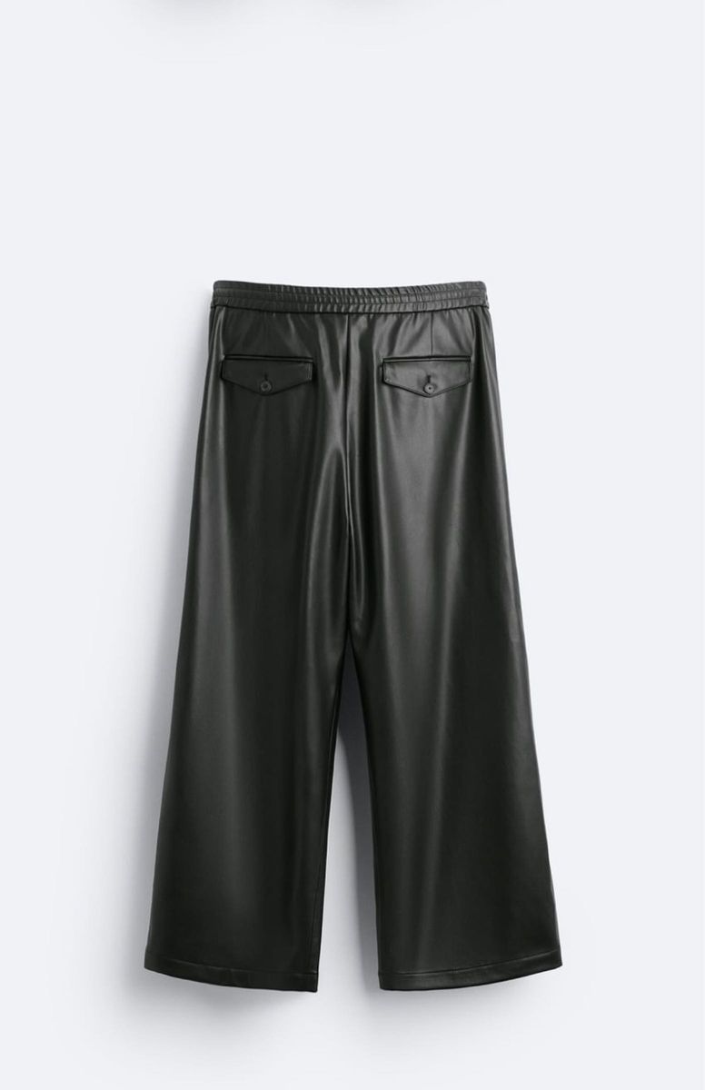 ZARA × MAISON SPECIALフェイクレザーWIDE LEG パンツ|Yahoo ZARA × MAISON SPECIALフェイクレザーWIDE LEG パンツ|Yahoo