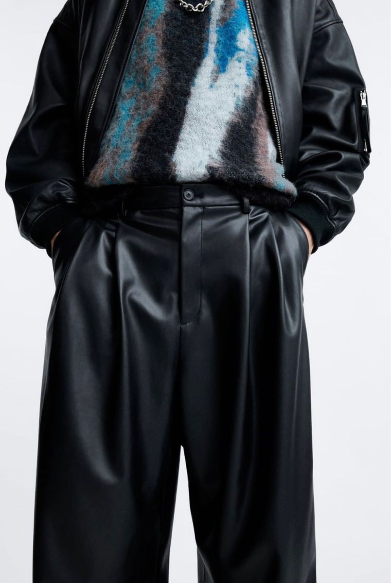 ZARA × MAISON SPECIALフェイクレザーWIDE LEG パンツ|Yahoo ZARA × MAISON SPECIALフェイクレザーWIDE LEG パンツ|Yahoo