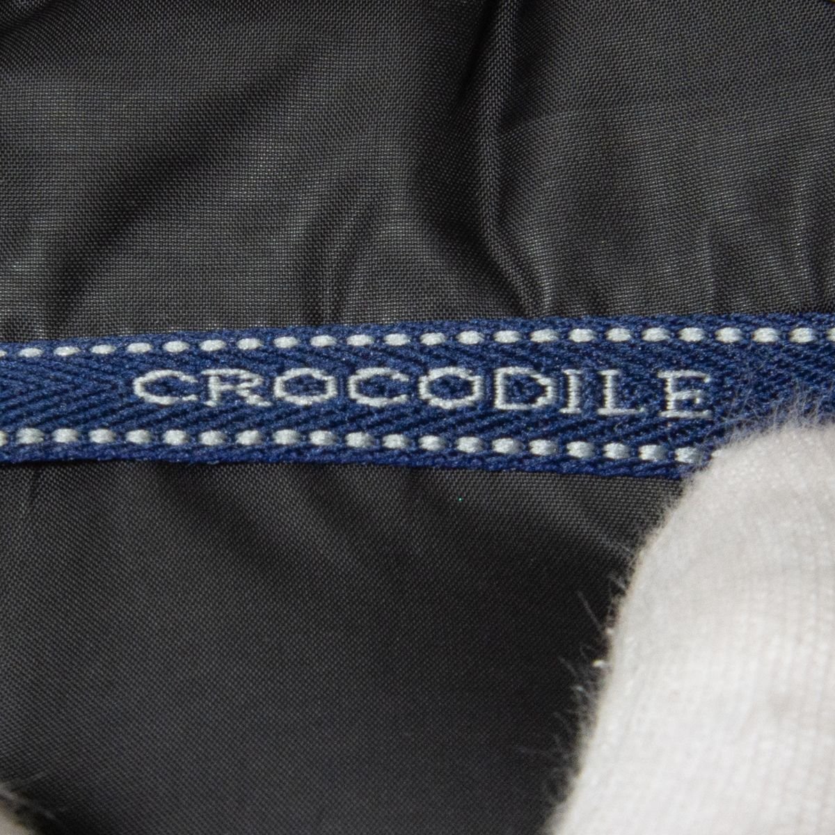 CROCODILE クロコダイル 中綿 コート ジップアップ フード付 サイズL ポリエステル 黒/ブラック 秋冬 レディース 古着 カジュアル_画像9