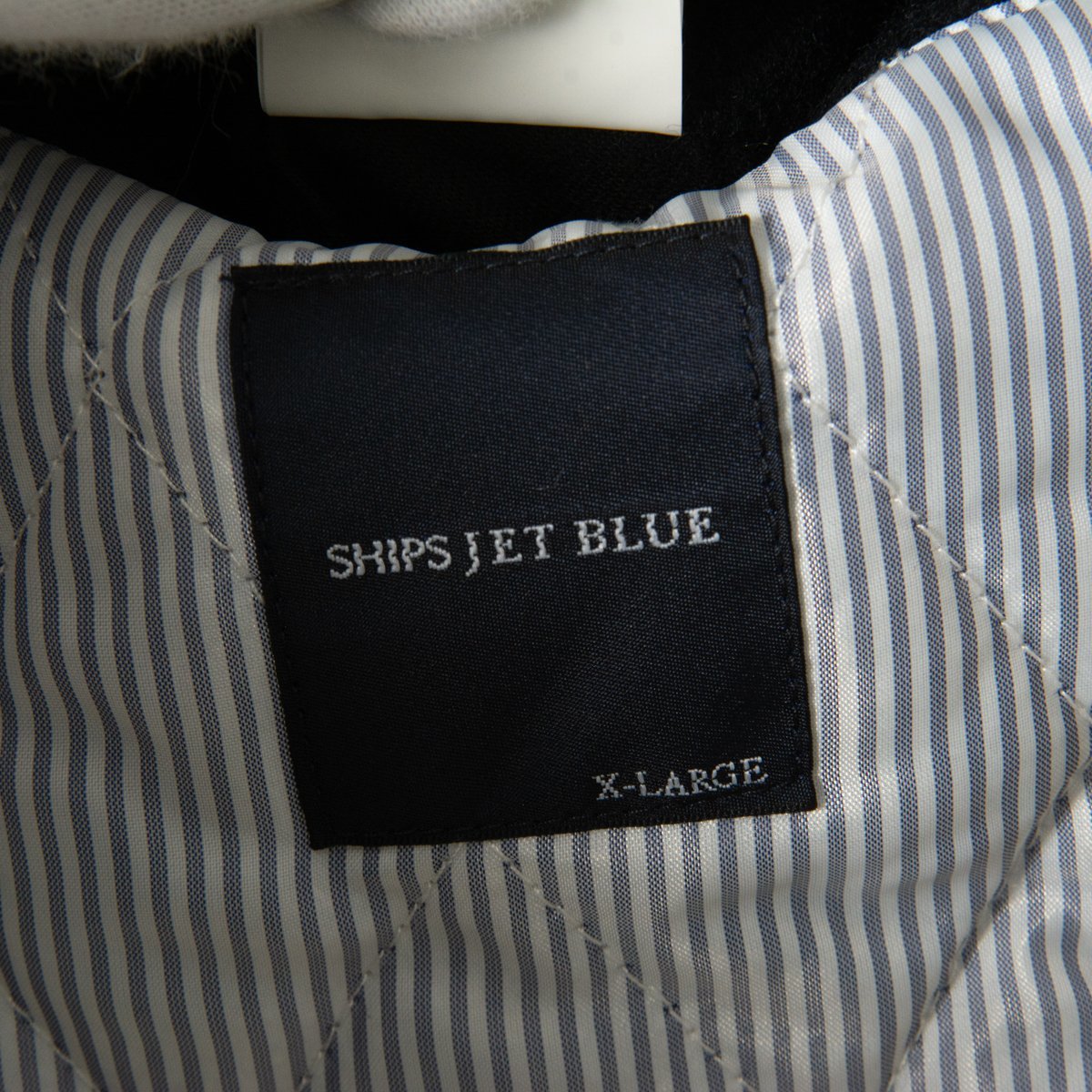 SHIPS JET BLUE シップスジェットブルー シングル ピーコート ジャケット ウール混 ネイビー 紺 XL メンズ 紳士 男性 大人 シンプル 無地_画像6