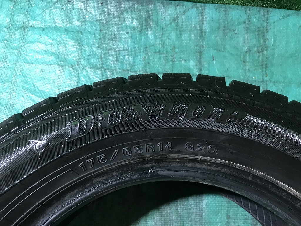 DUNLOP ダンロップ WM02 175/65R14 2022年製 冬タイヤ スタッドレスタイヤ 4本セット B6-1 EM_画像7