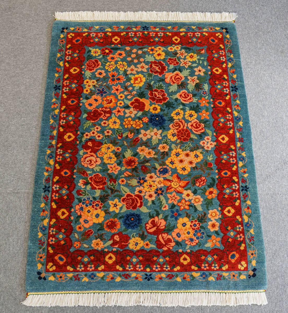 106×76cm　【ペルシャ バラミン産 手織り絨毯】ペルシャ絨毯