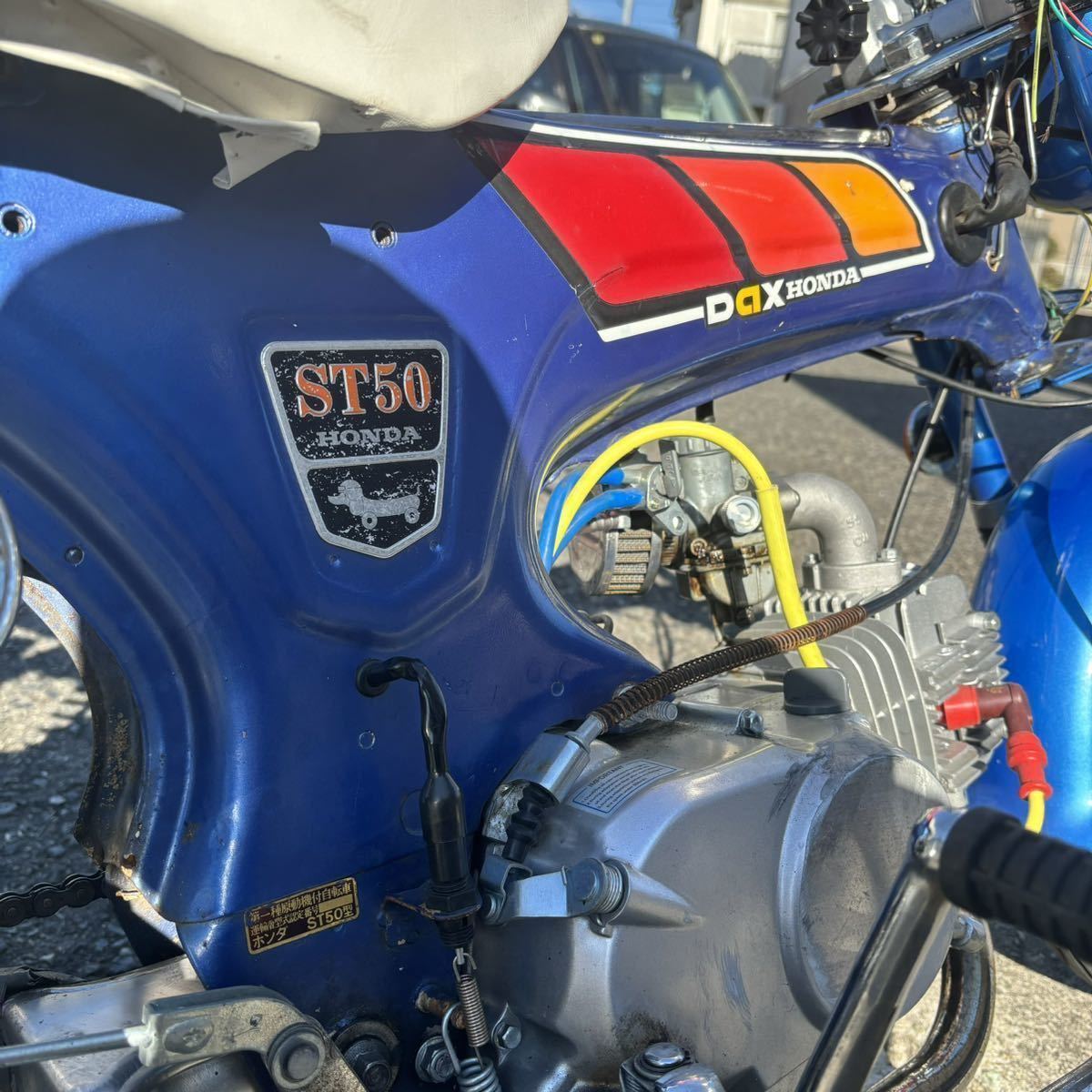 引き取り歓迎 ホンダ 1977年 ST50 ダックスホンダ 調子良好 初期 125cc 4速 自賠責2年付 ロンスイ 通勤通学に！ 神戸近辺配達可_画像6