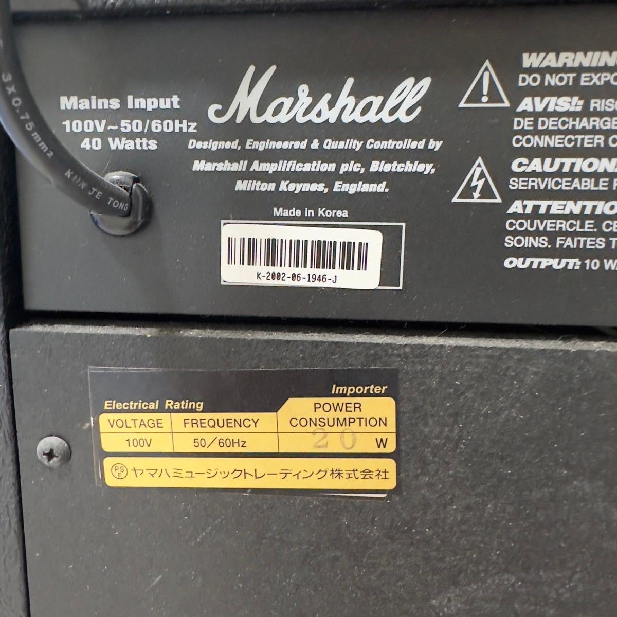 FZ【4742】 Marshall MG10CD ギターアンプ 通電確認のみ_画像5