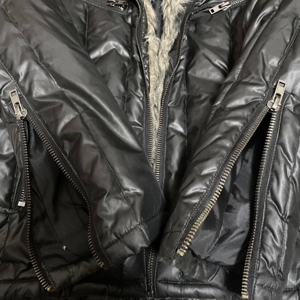 00s rare japanese label lgb bono design fur leather jacket Archive jacket ifsixwasnine share spirit 90s vintage goa EKAM y2k_画像4
