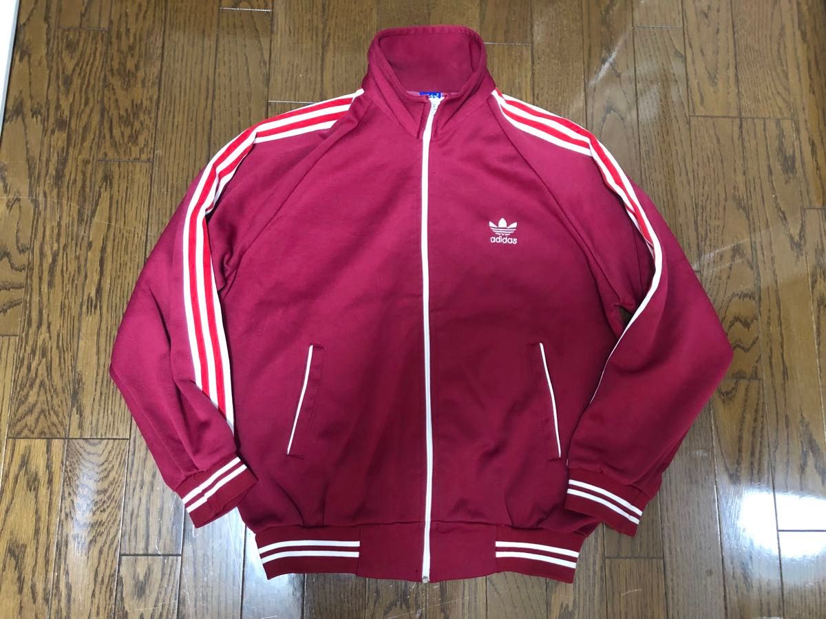 80s 西ドイツ製デサント社 adidasトラックジャケット デッドストック品