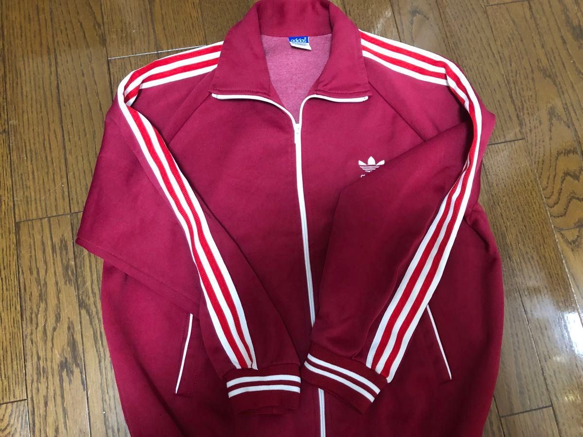 80s 西ドイツ製デサント社 adidasトラックジャケット デッドストック品