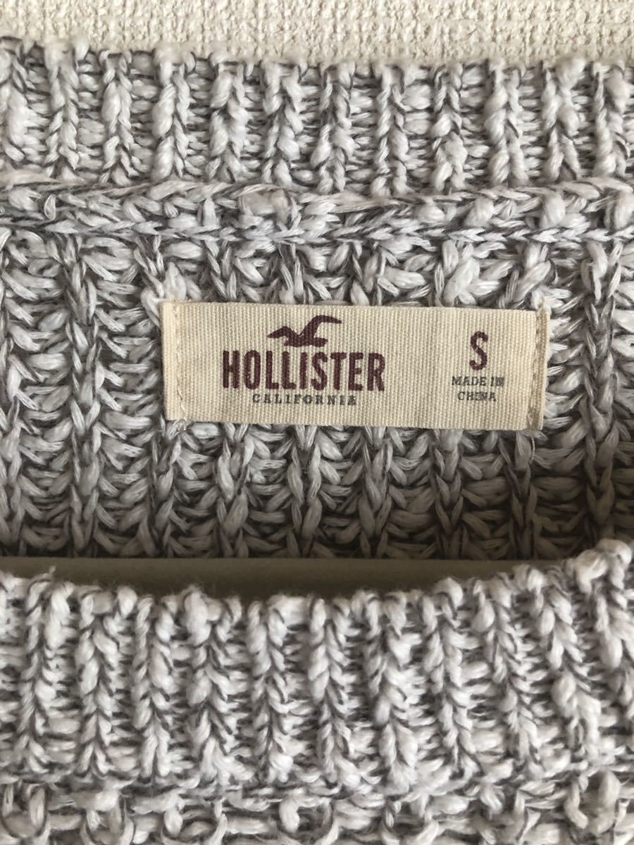 【HOLLISTER】ショート丈　ボーダーニット　S_画像3