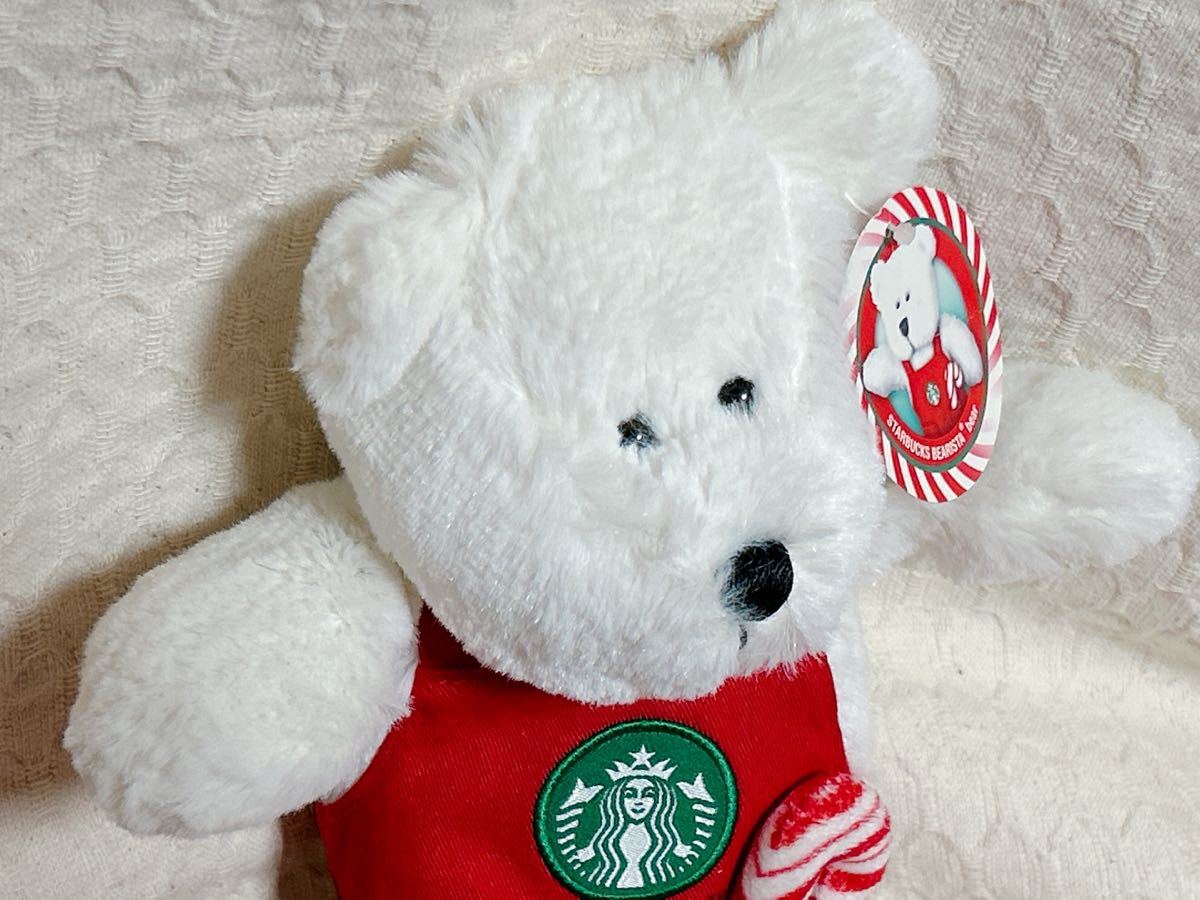 2011年 スターバックス ベアリスタ ホリデー クリスマス ホワイトベア しろくま ぬいぐるみ Starbucks テディベア エプロン_画像8