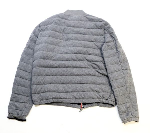 正規品 MONCLER 14199105 RENOIR コットンダウンジャケット モンクレール ルノワール DOWN JACKET ワッペンロゴ トリコロール グレー6 S-41_画像3